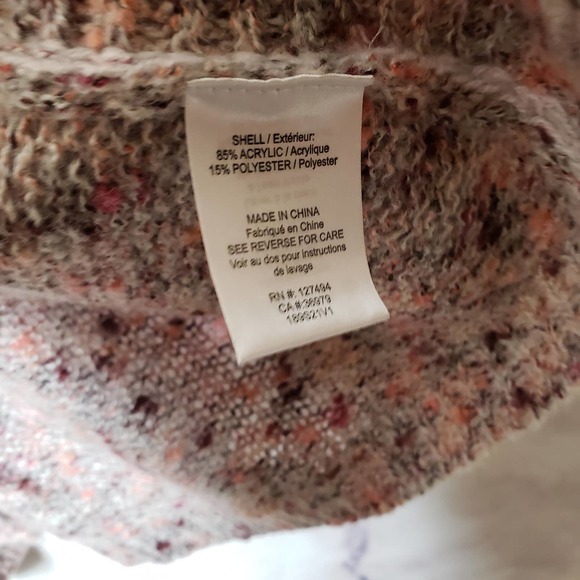 HEARTLOOM Multicolor Knit Cozy Cardigan Sweater M - Picture 7 of 10